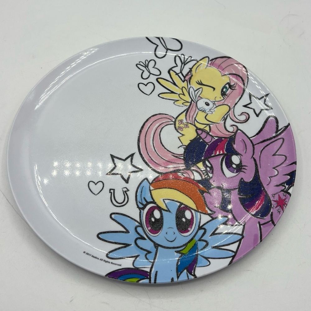 My Little Pony ZAK! Melamine Dinner Lunch Plate 2017 Collectible Rainbow Dash